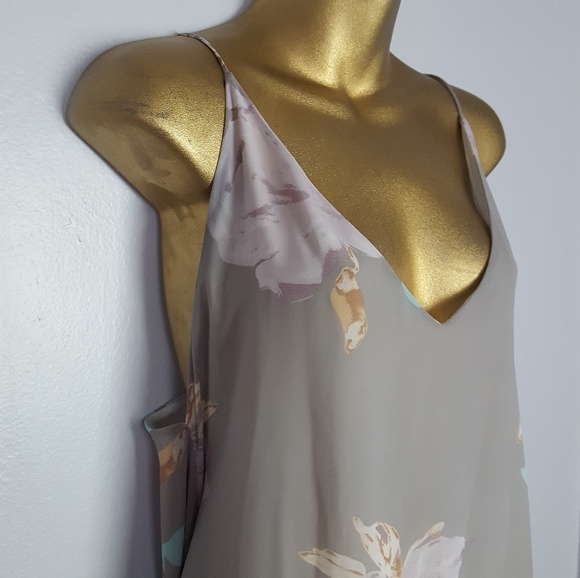 Like minded floral grey dress size medium - Picture 3 of 7